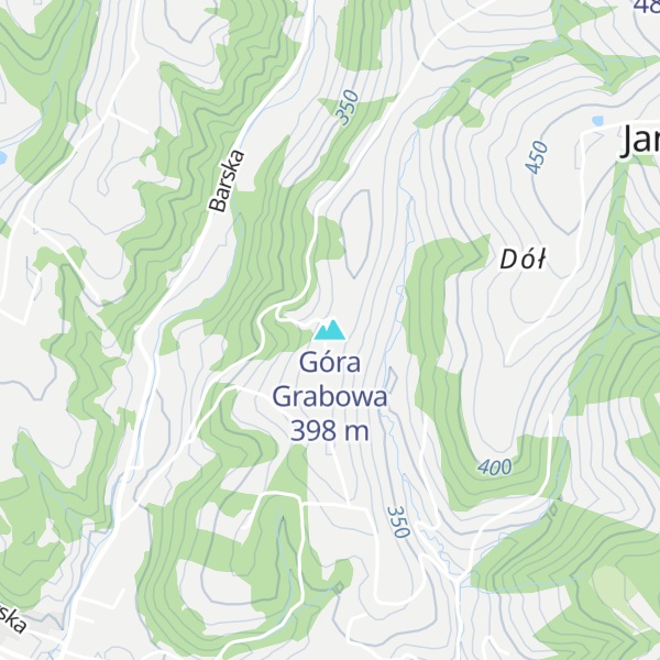 Map of Góra Grabowa