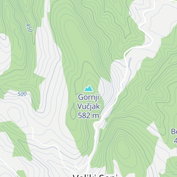 Map of Gornji Vučjak