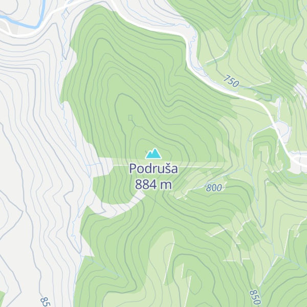 Map of Podruša