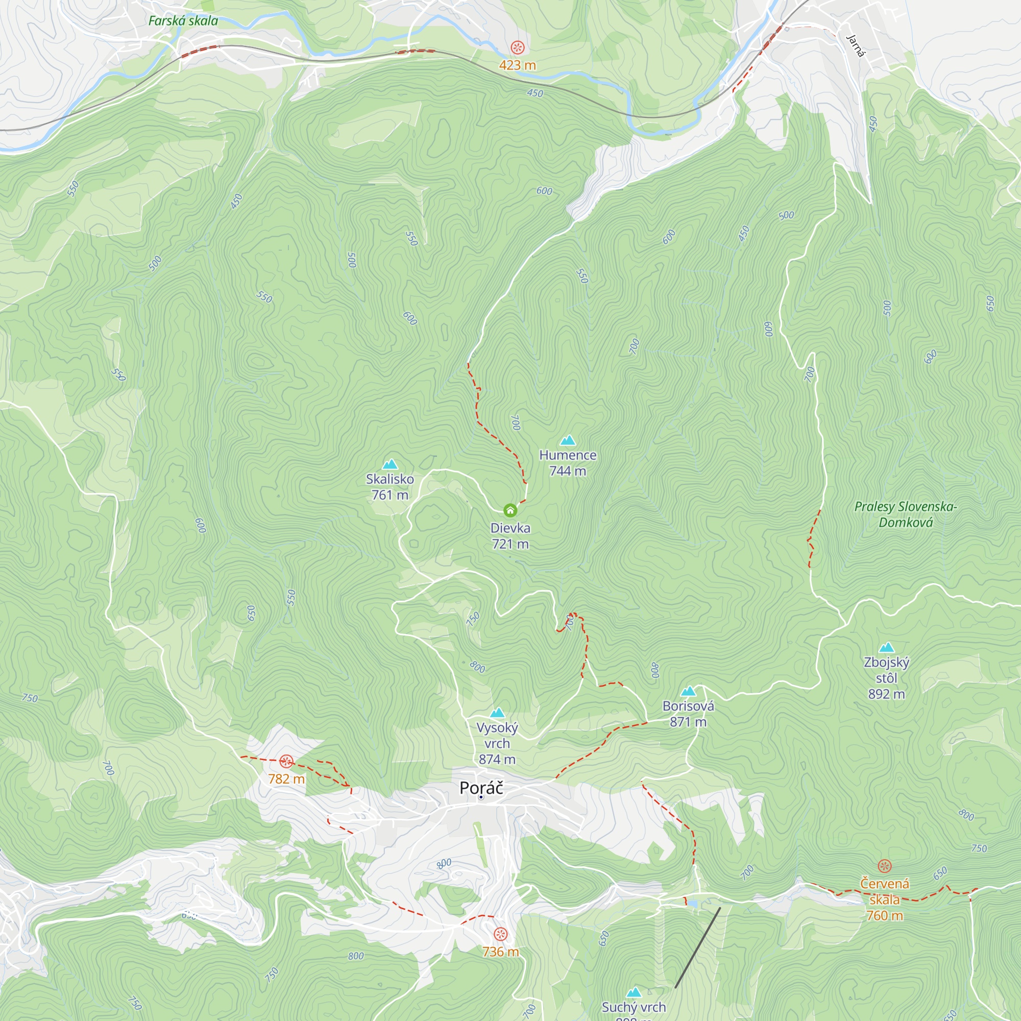 Dievka map