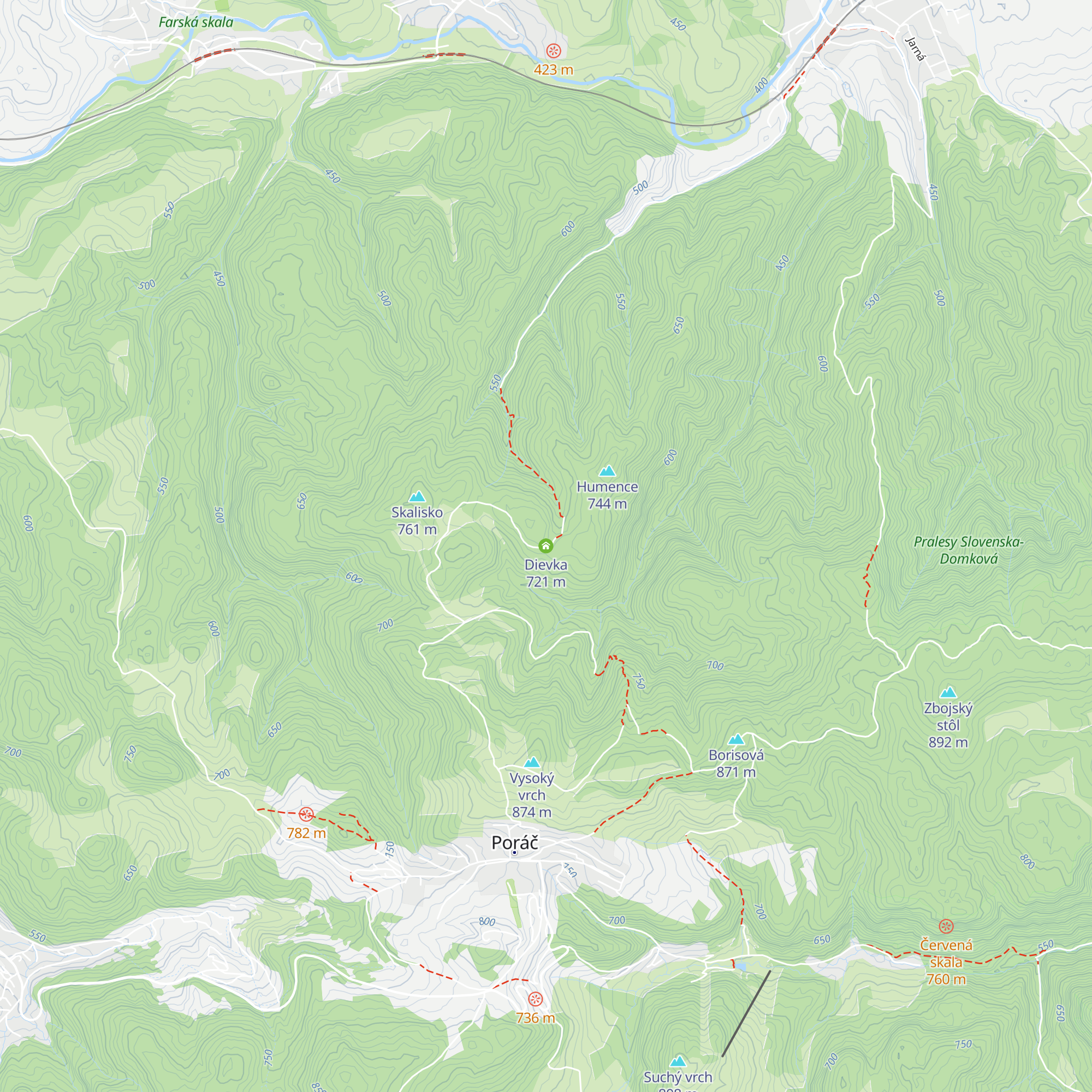Dievka map