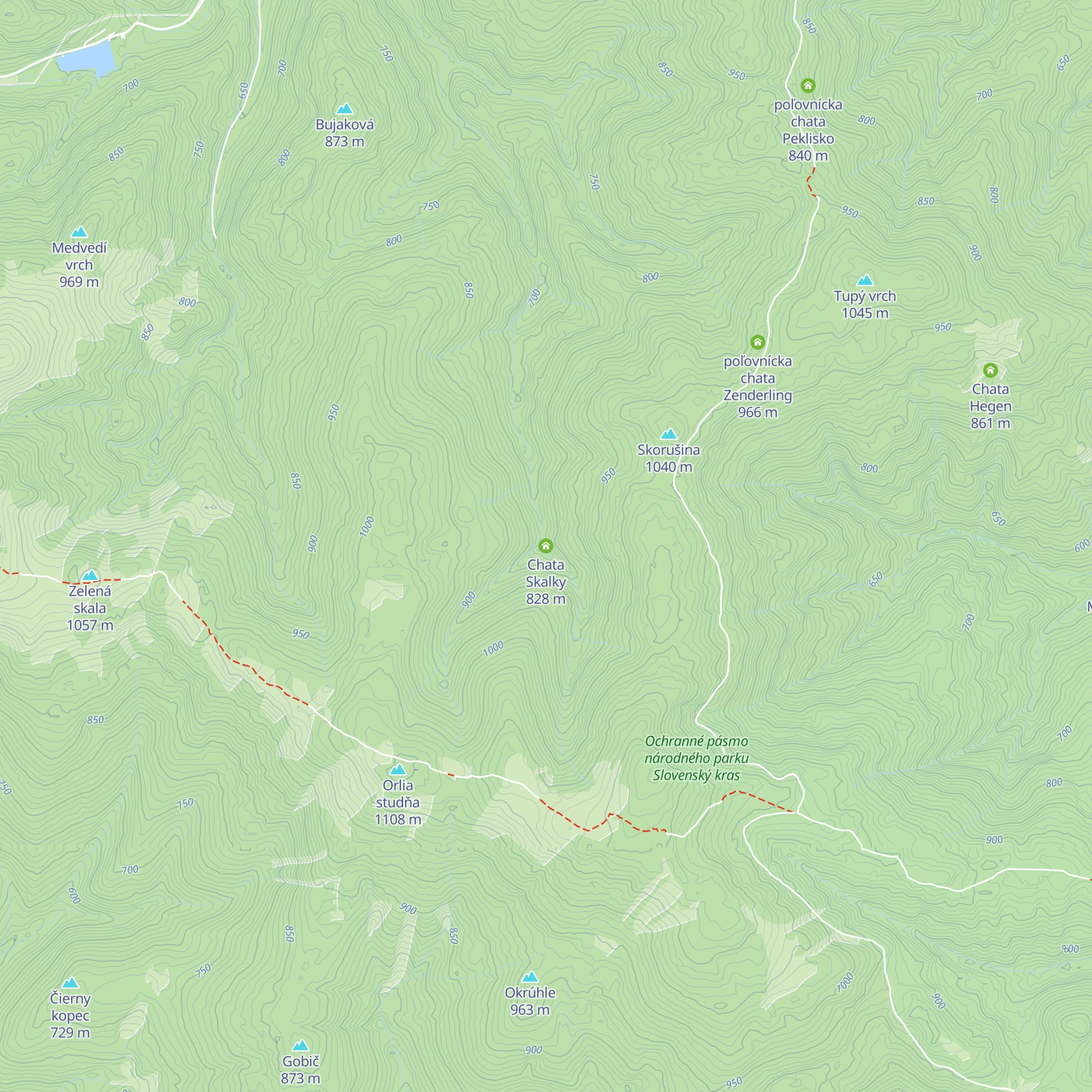 Chata Skalky map