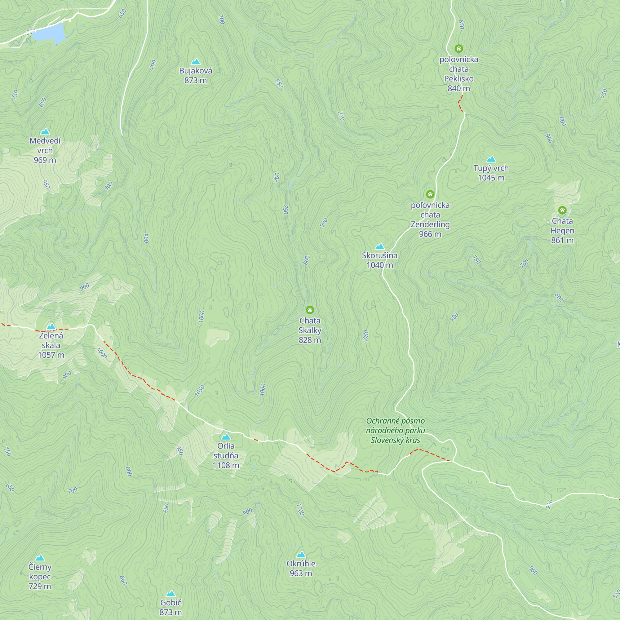 Chata Skalky map