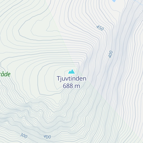 Map of Tjuvtinden