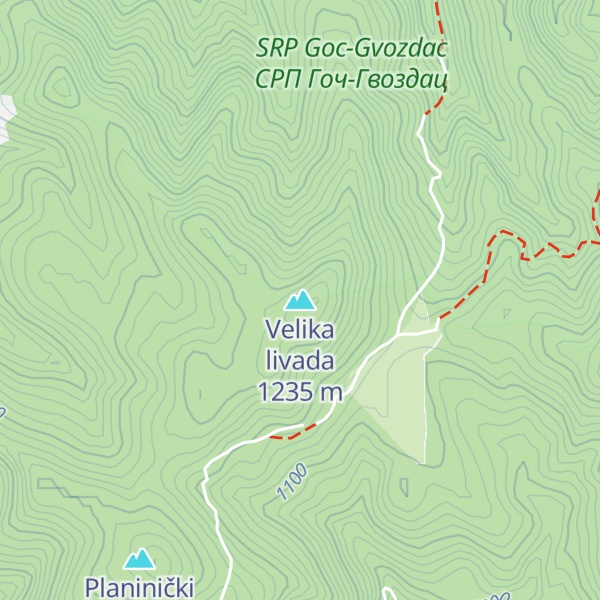 Map of Velika livada