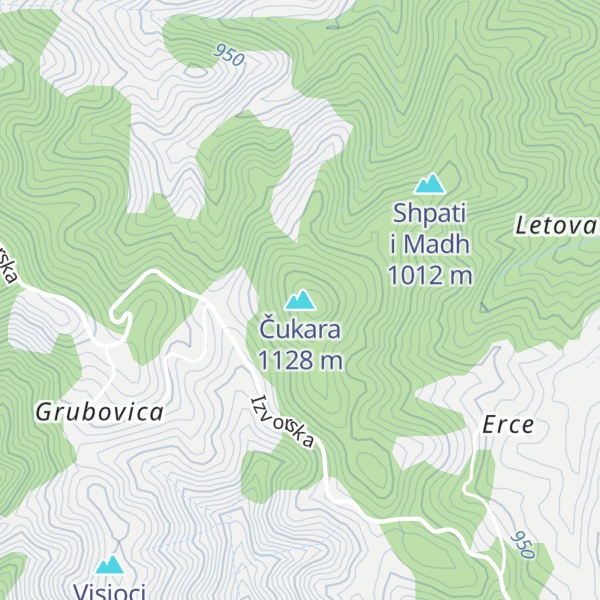 Map of Čukara