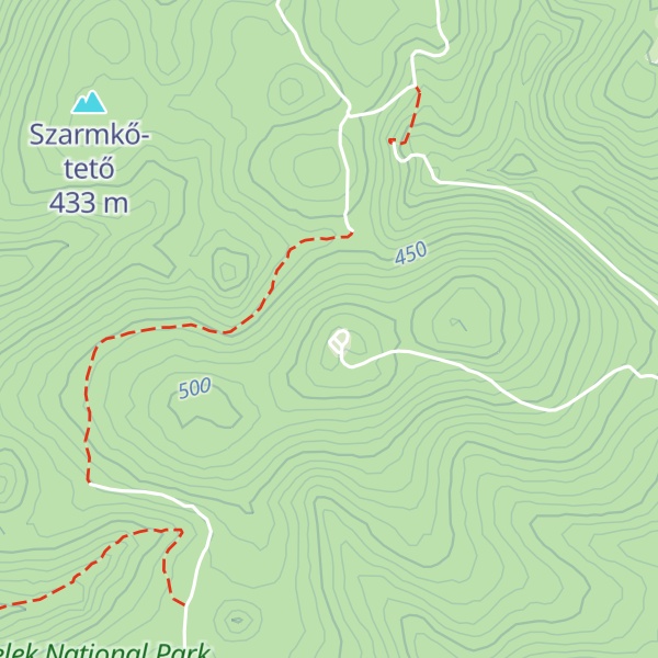 Map of Csengő-tető