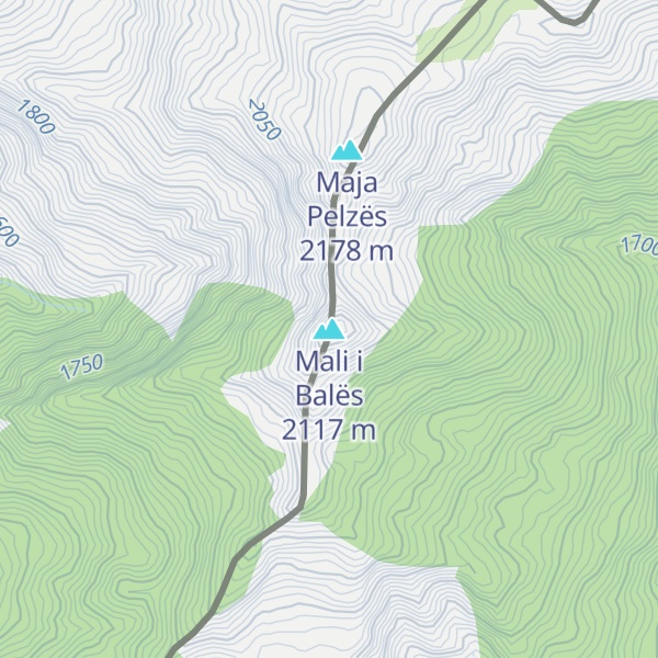 Map of Mali i Balës