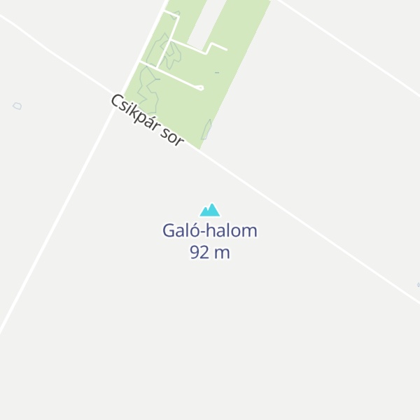 Map of Galó-halom