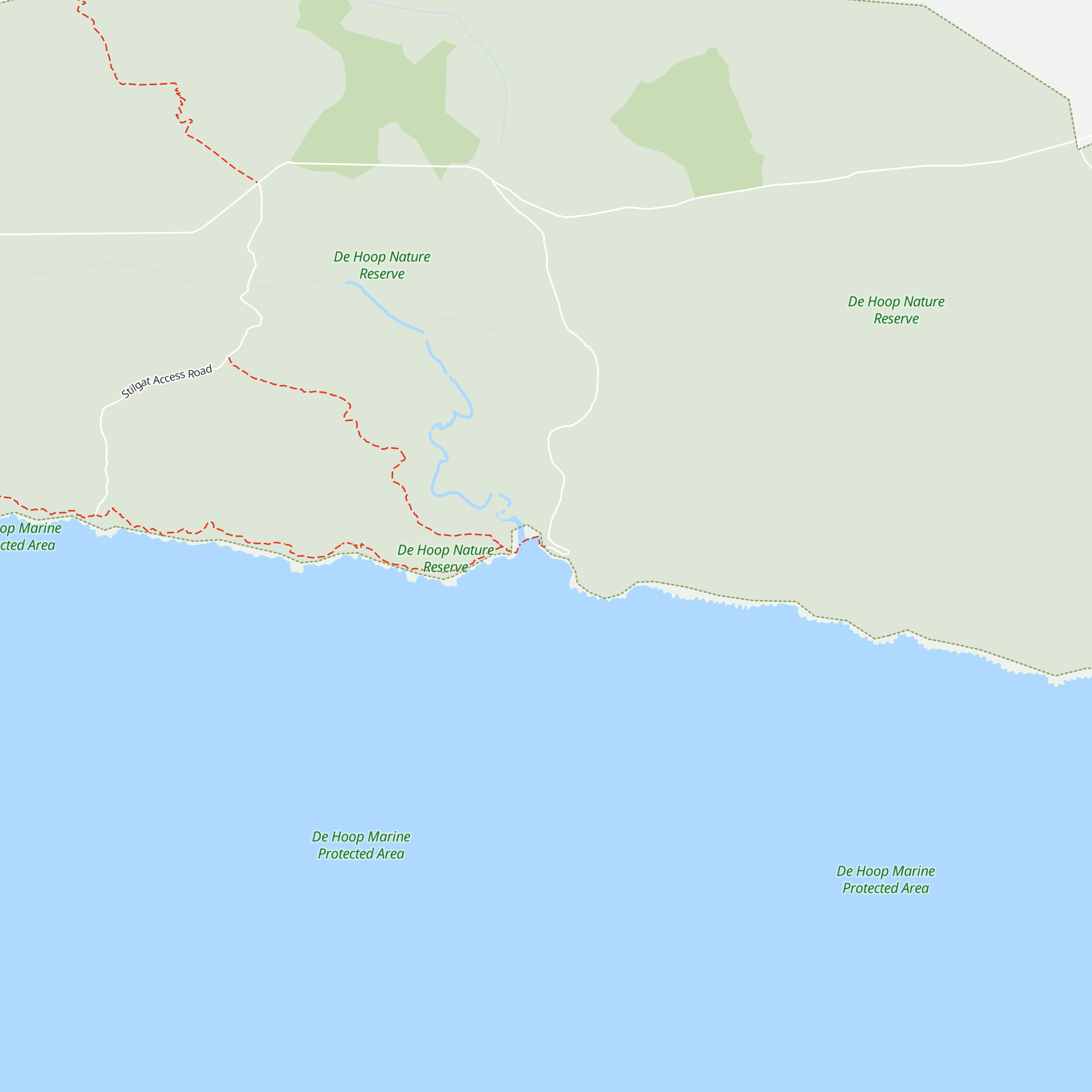 Noetsie - Whale Trail hut map