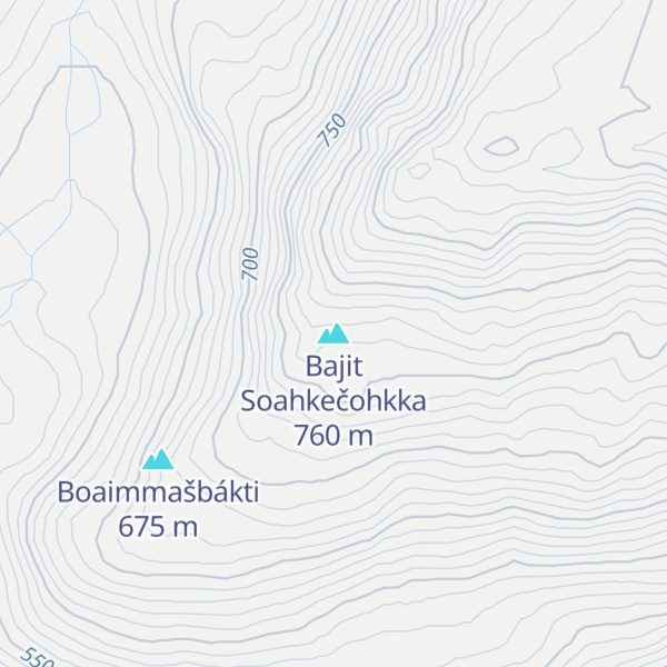Map of Bajit Soahkečohkka