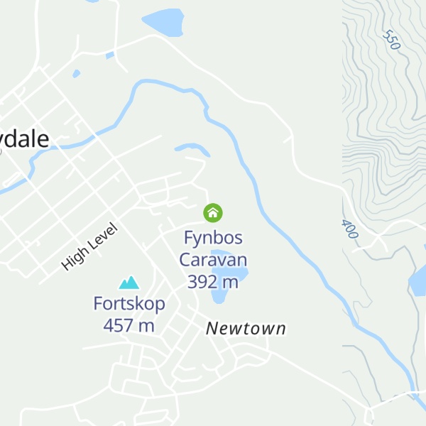Map of Fynbos Caravan
