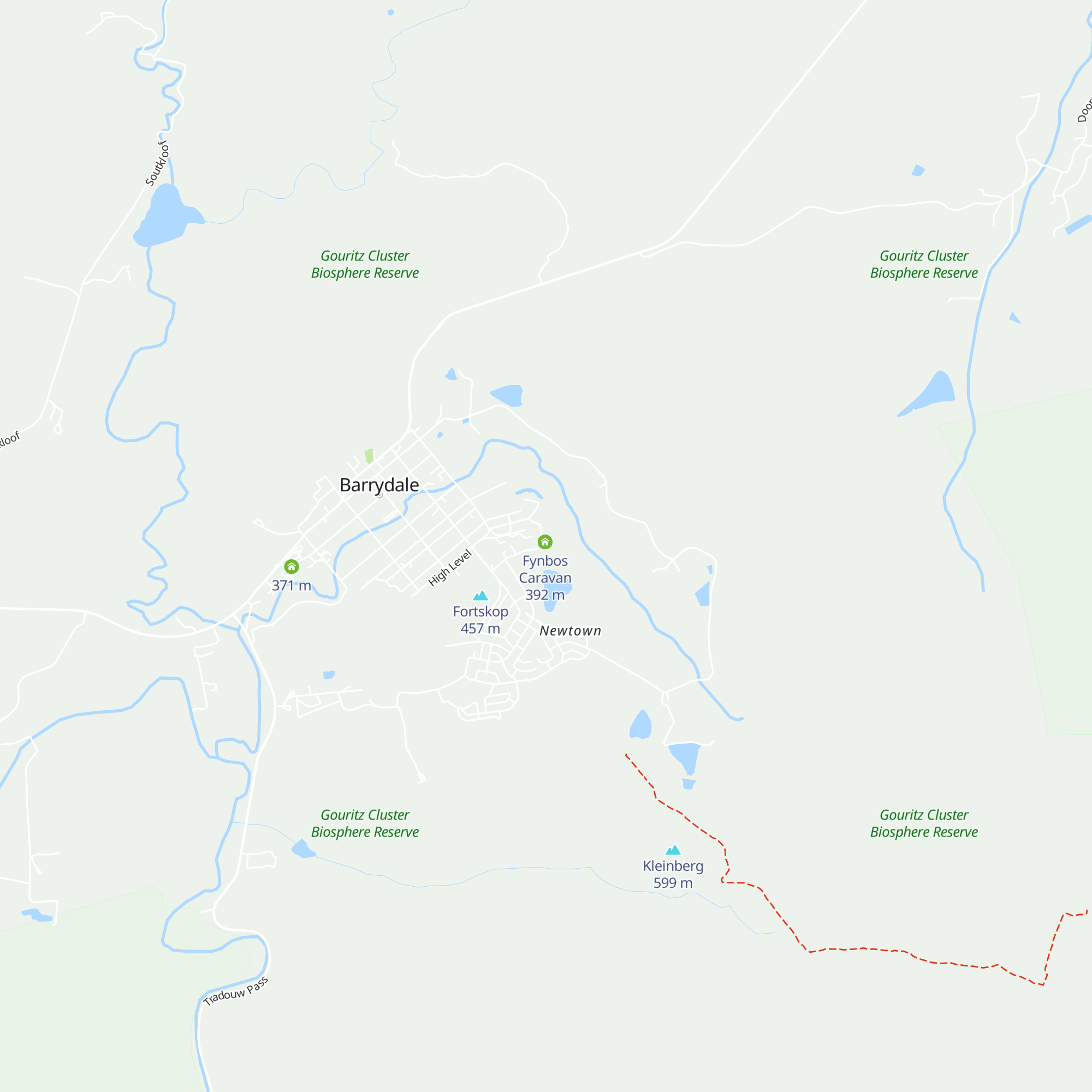 Bamboo Caravan Accomidation map
