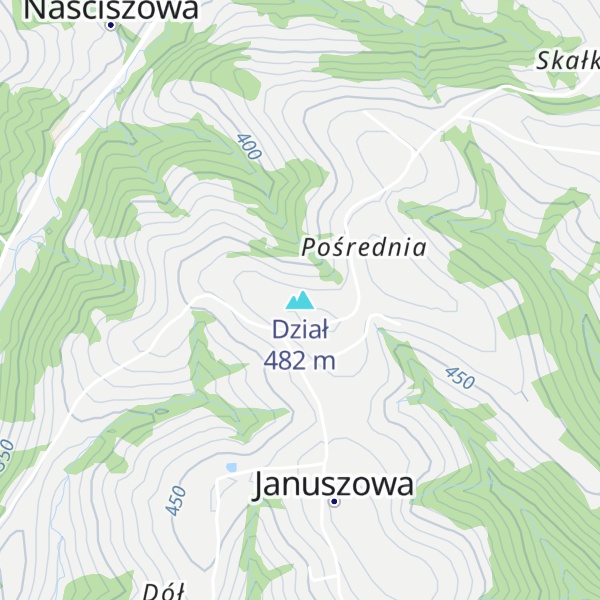 Map of Dział
