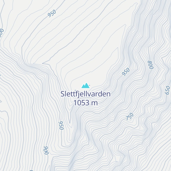 Map of Slettfjellvarden