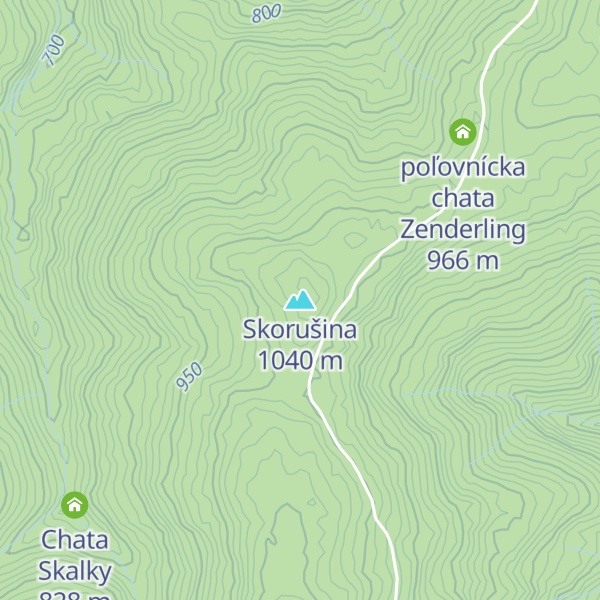 Map of Skorušina