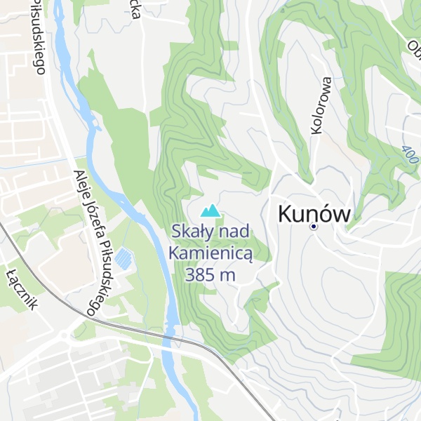 Map of Skały nad Kamienicą