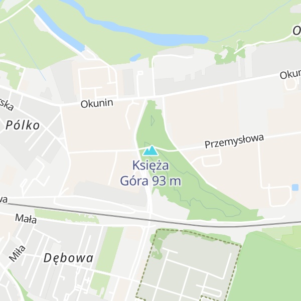 Map of Księża Góra