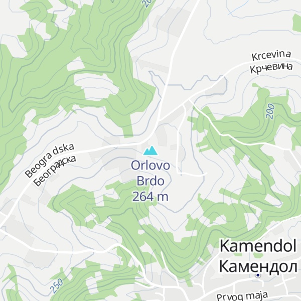 Map of Orlovo Brdo