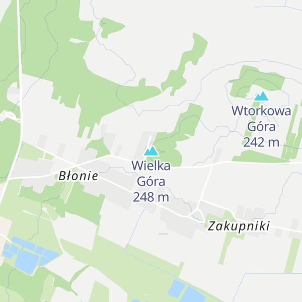 Map of Wielka Góra