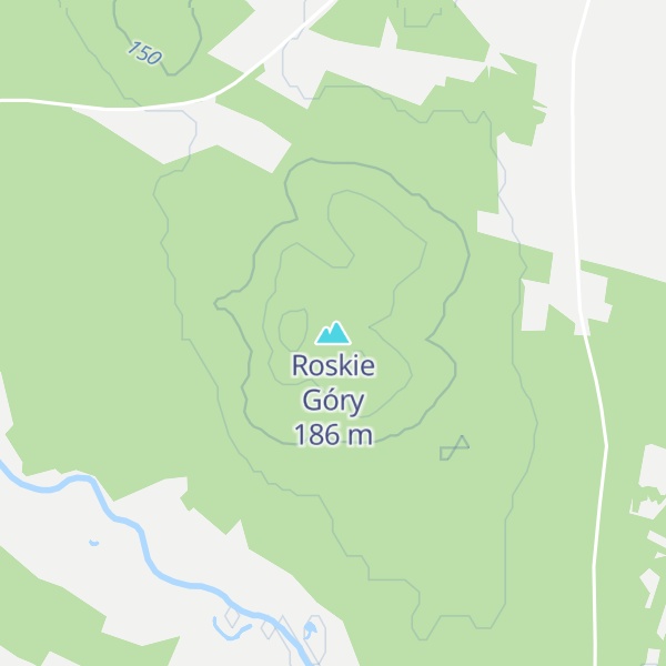 Map of Roskie Góry