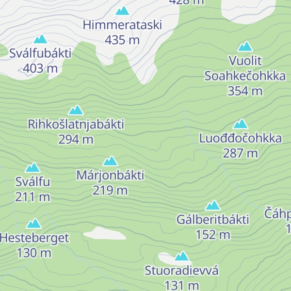 Map of Jorbačohkka