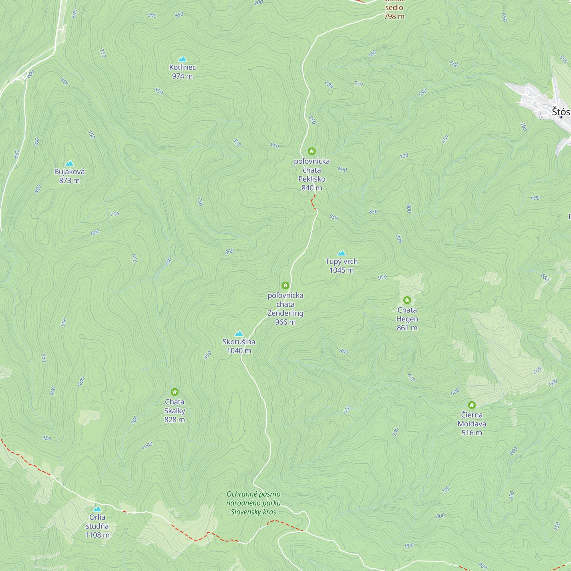 poľovnícka chata Zenderling map