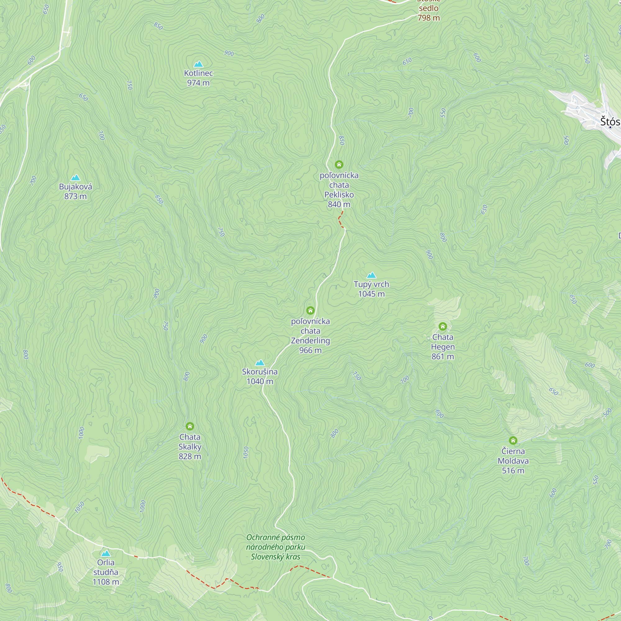poľovnícka chata Zenderling map