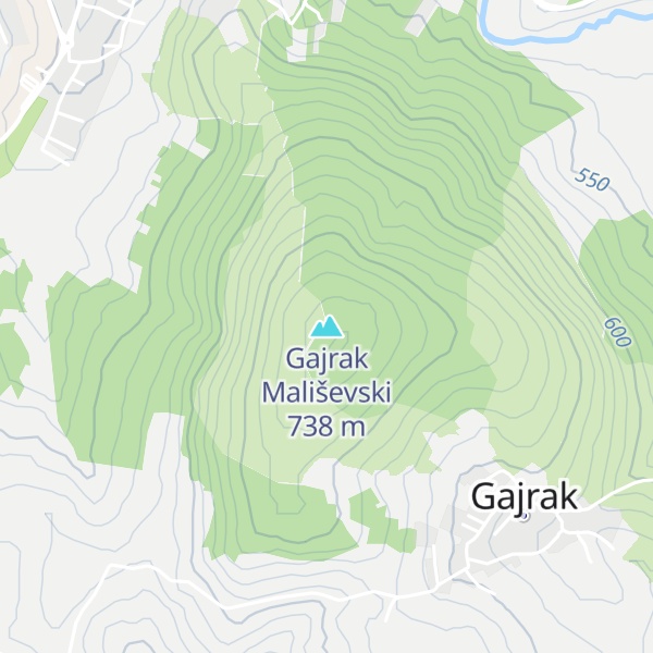 Map of Gajrak Mališevski