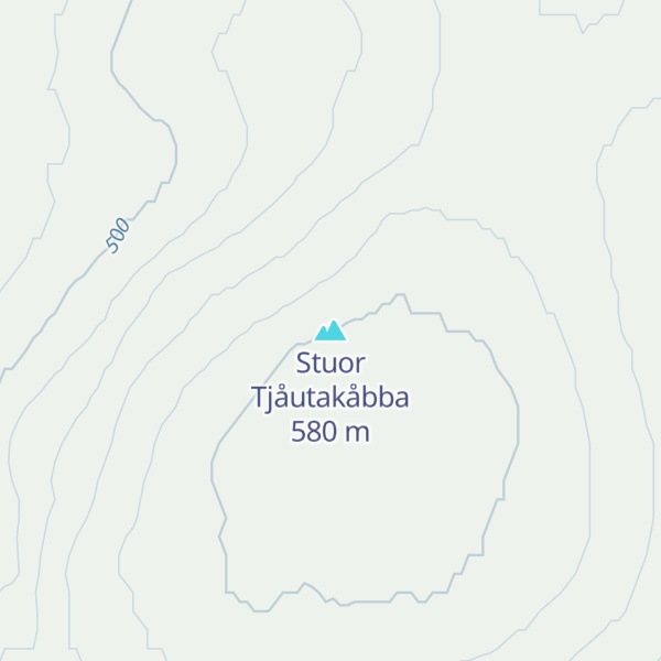 Map of Stuor Tjåutakåbba