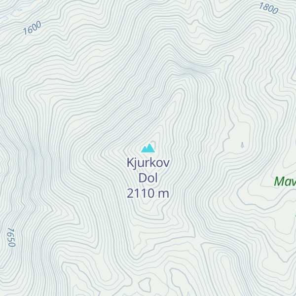 Map of Kjurkov Dol