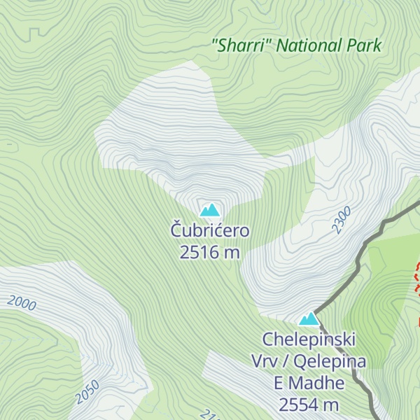 Map of Čubrićero