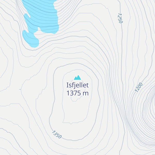 Map of Isfjellet