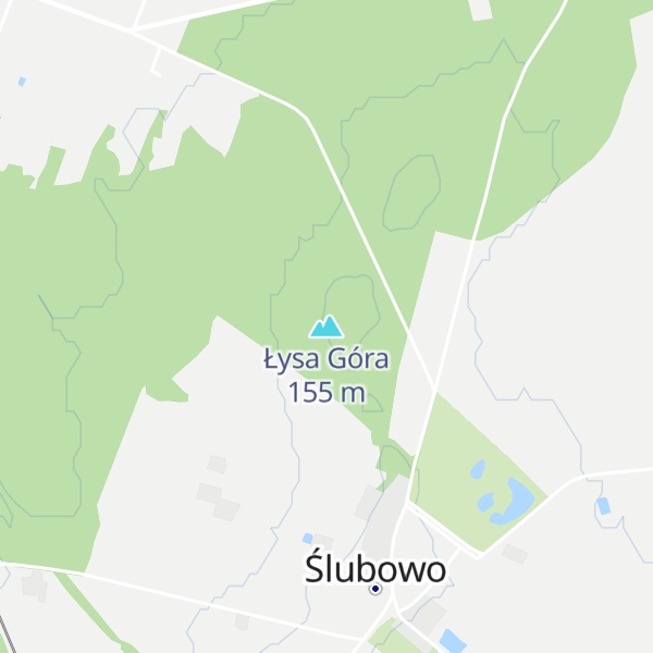 Map of Łysa Góra