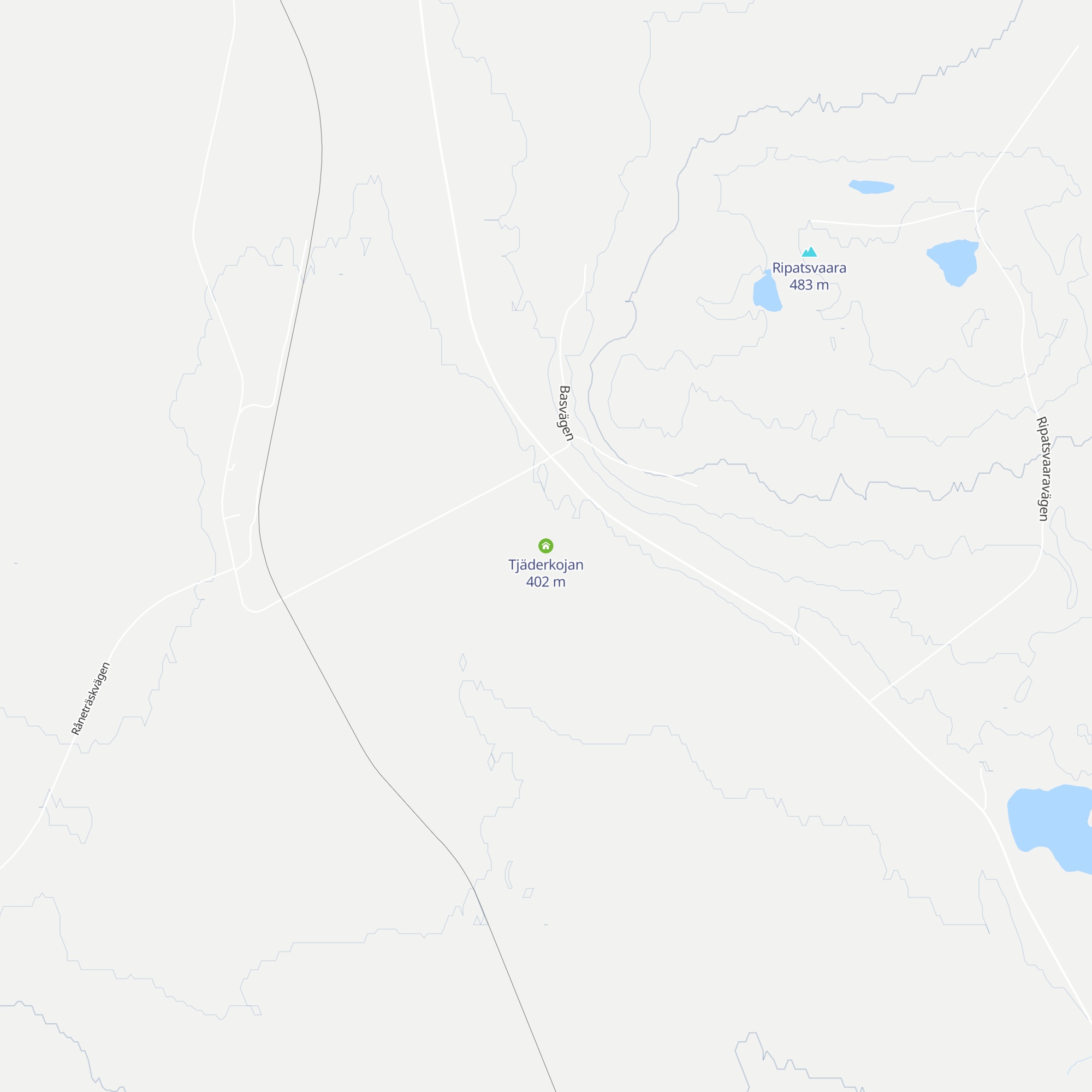Tjäderkojan map