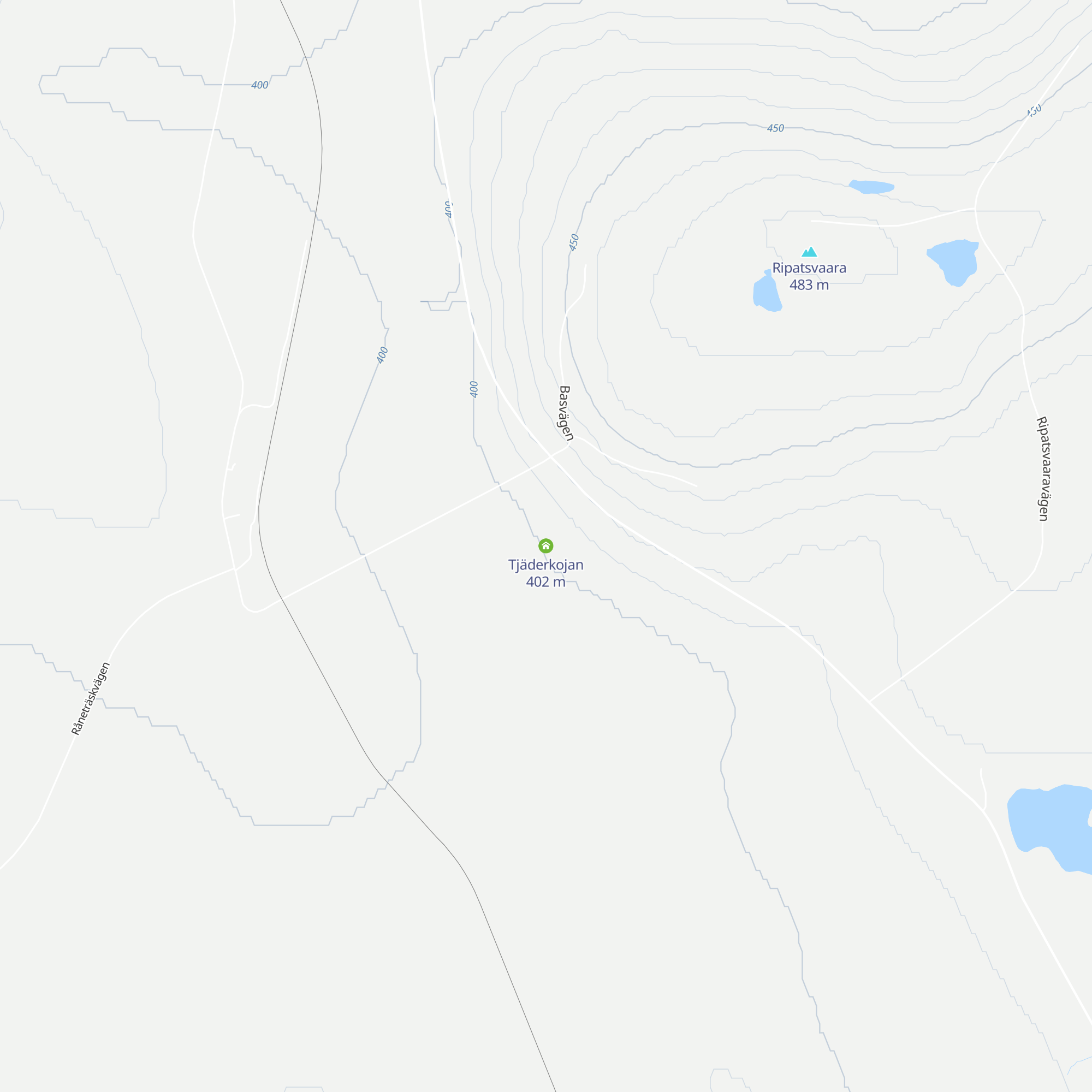 Tjäderkojan map