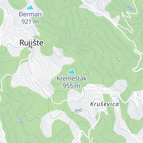 Map of Kremeštak