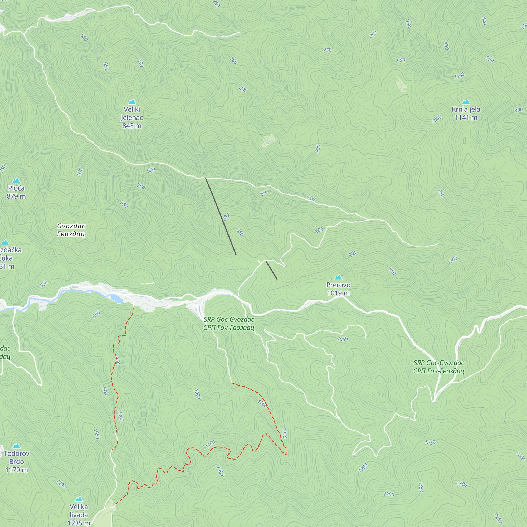Planinarski dom „Dobra voda” map