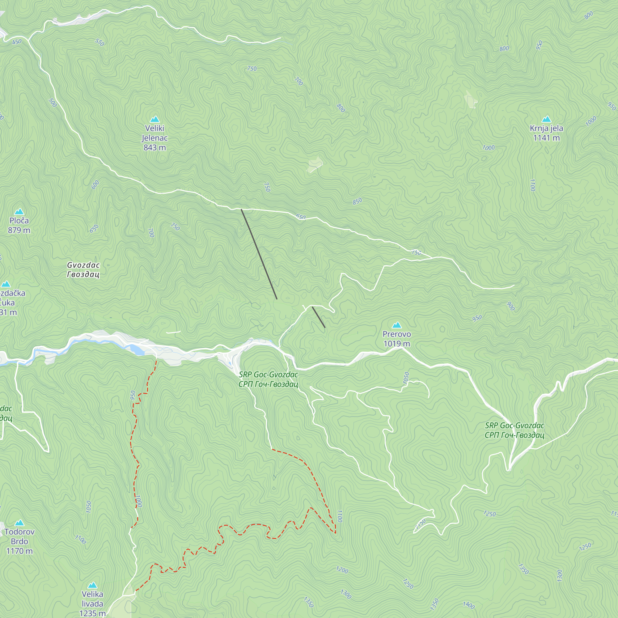 Planinarski dom „Dobra voda” map