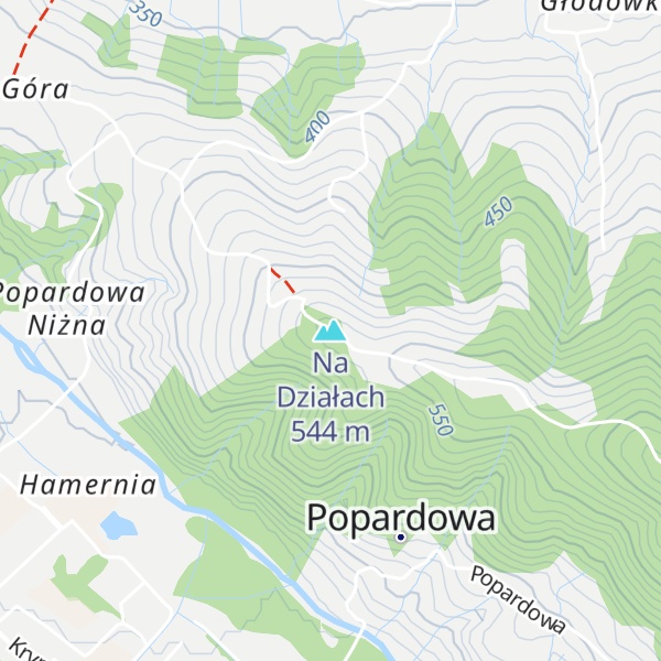 Map of Na Działach