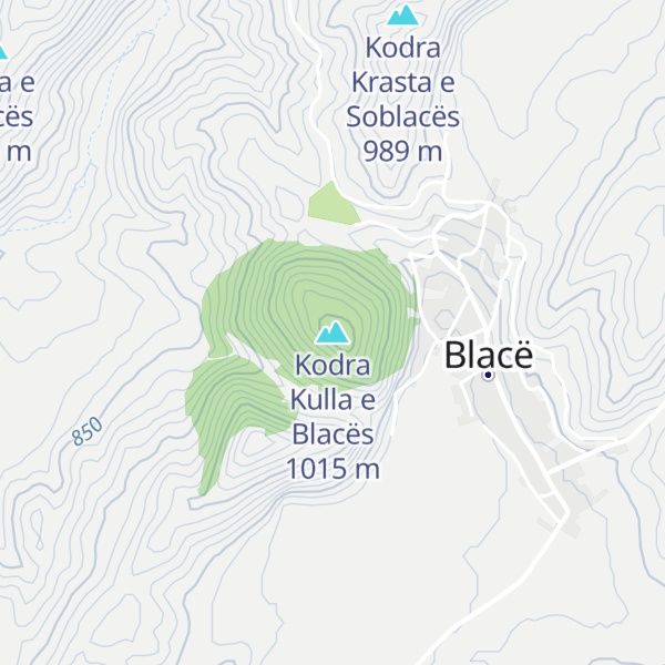 Map of Kodra Kulla e Blacës