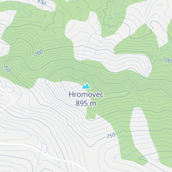 Map of Hromovec