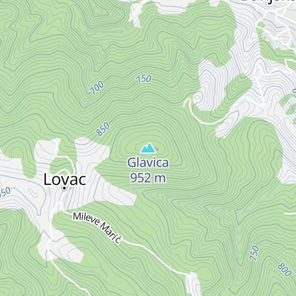 Map of Glavica