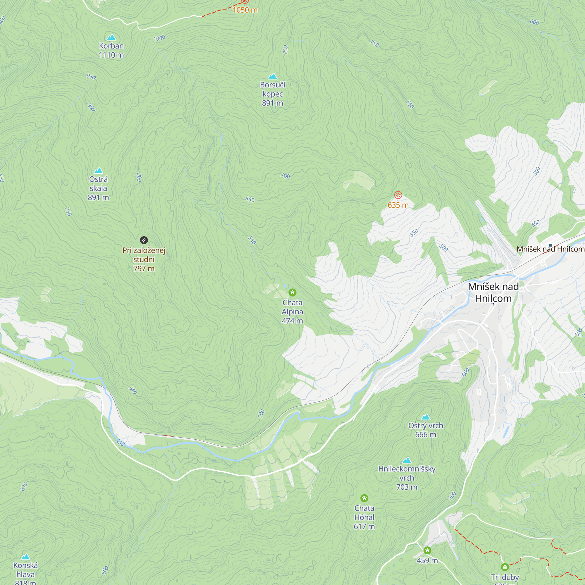 Chata Alpina map