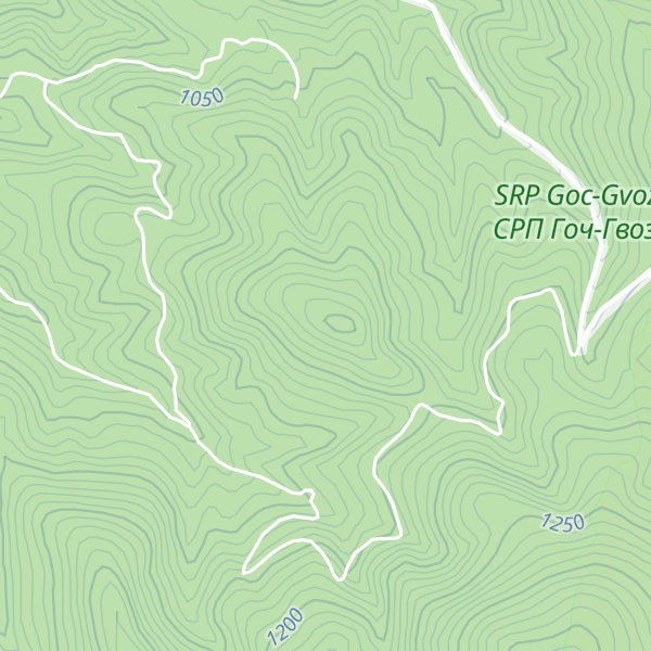 Map of Obla glava