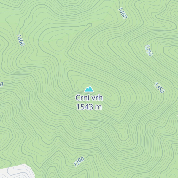 Map of Crni vrh