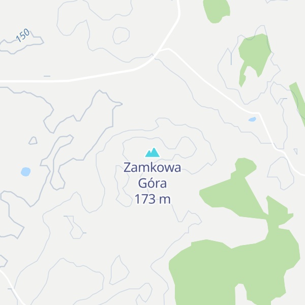 Map of Zamkowa Góra