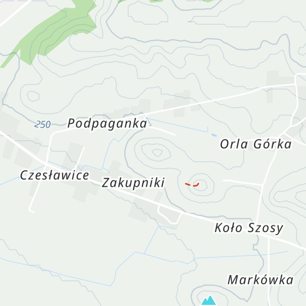 Map of Biała Góra