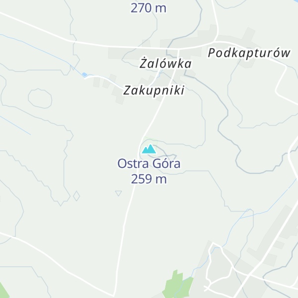 Map of Ostra Góra