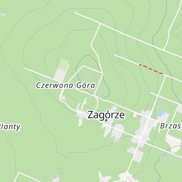Map of Biała Góra